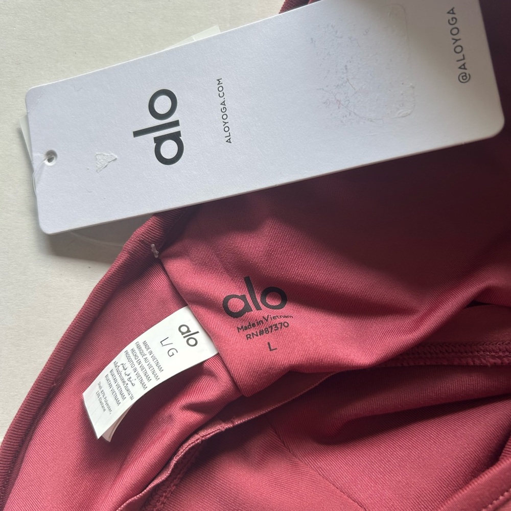 Alo Yoga Wild Thing Sports Bra In Mars Clay Size L - Picture 7 of 7